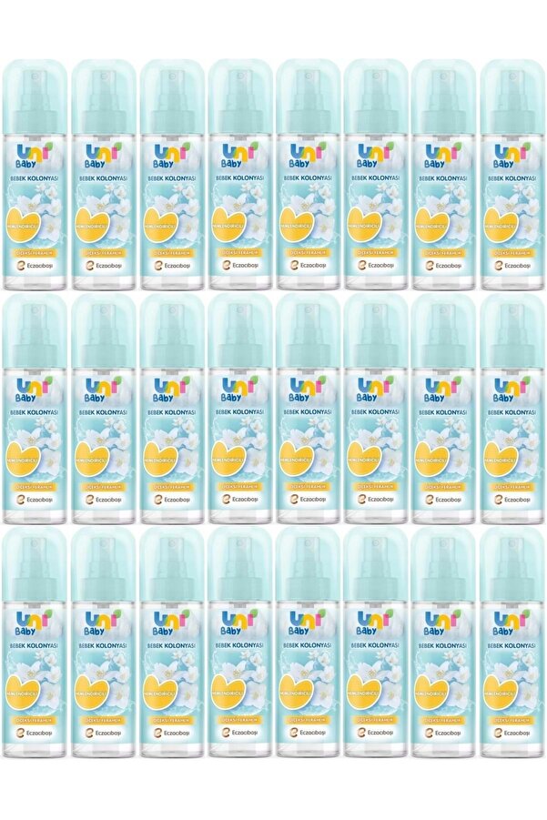 Uni Baby Bebek Kolonyası 150ml Nemlendiricili/çiçeksi Ferahlık (24 LÜ SET)