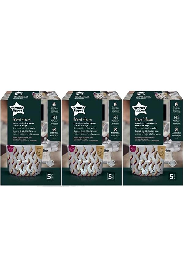 Tommee Tippee Seyahat ve Mikrodalga Sterilizatör Torbası (3 Lü Set)