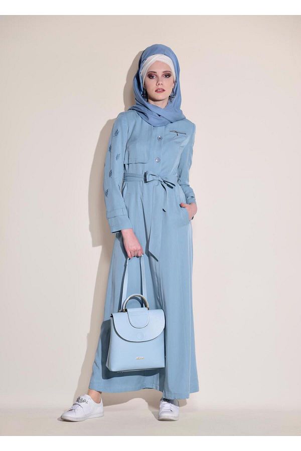 Alvina-Jacket with Pockets and Leaf Print 1228 1