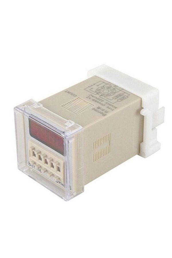 Generic-Programmable Digital Timer Switch With Bracket Beige/White 1