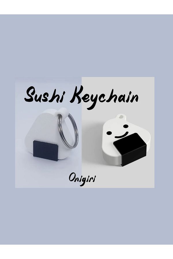 CharmFancy-Sushi Onigiri Keychain Bag Ornament 1