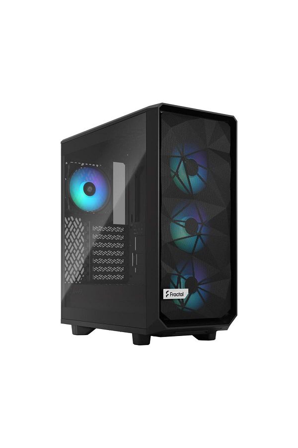 Fractal Design-Fractal Design Meshify 2 Compact Lite RGB Case, Middle Tower, without power supply, ATX (Black) 1
