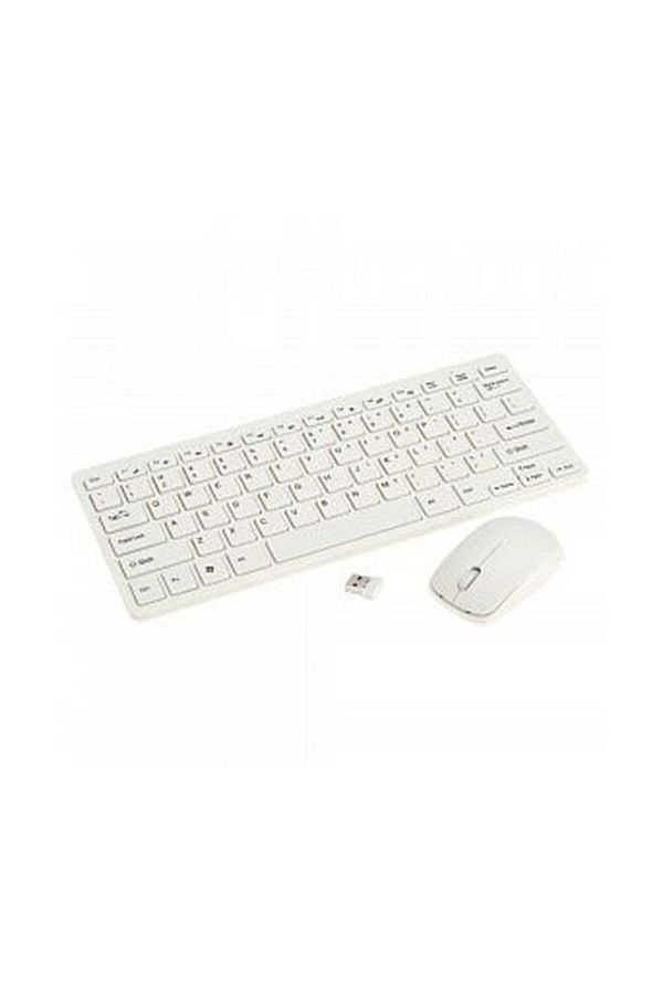 Generic-Wireless Keyboard And Mouse Set White 1