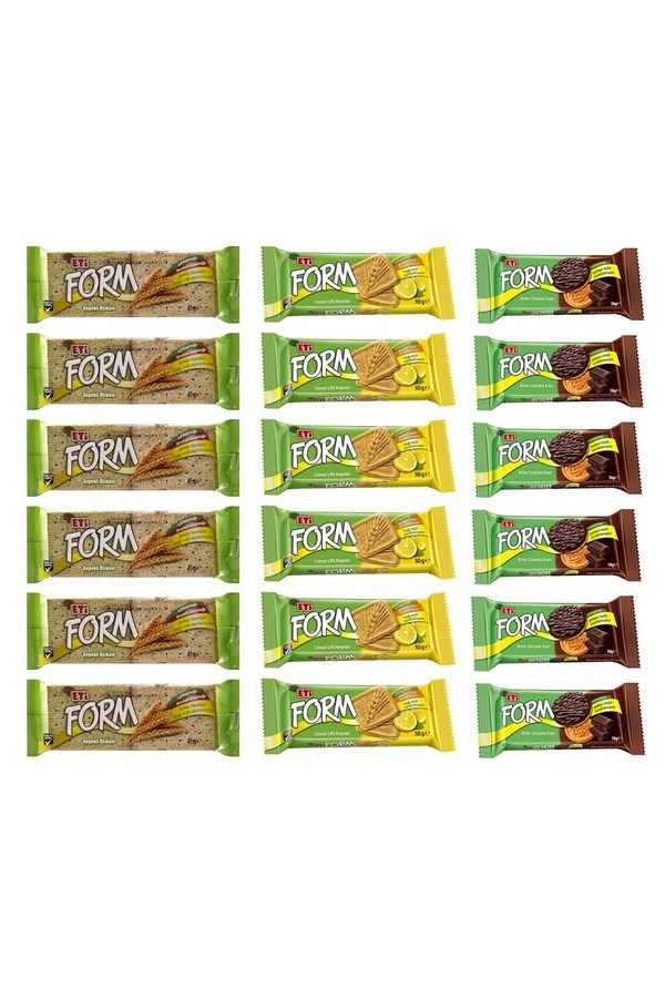 Eti-Form Plain-Cocoa-Lemon Fiber 18-Pack Mixed Pack 1