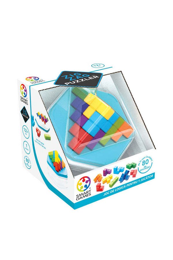 Smart Games-- Zig Zag Puzzler, logic game with 80 challenges, 12+ years, Romanian lb. edition 1