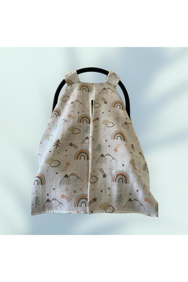 Defne Baby Bebek Puset Örtüsü Gökkuşağı