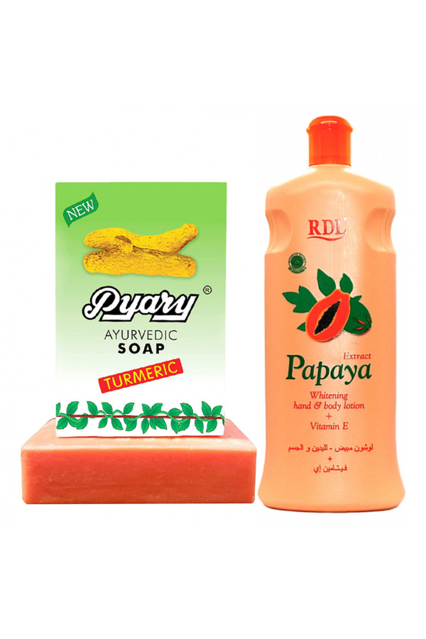 RDL-Body lightening set consisting of turmeric soap + papaya cream 1