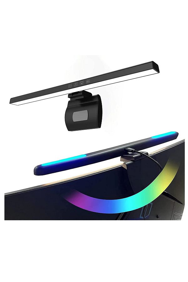 FlashHawk-Computer Monitor Light Bar with RGB Colorful Ambient Light,USB Powered Monitor Lamps 1