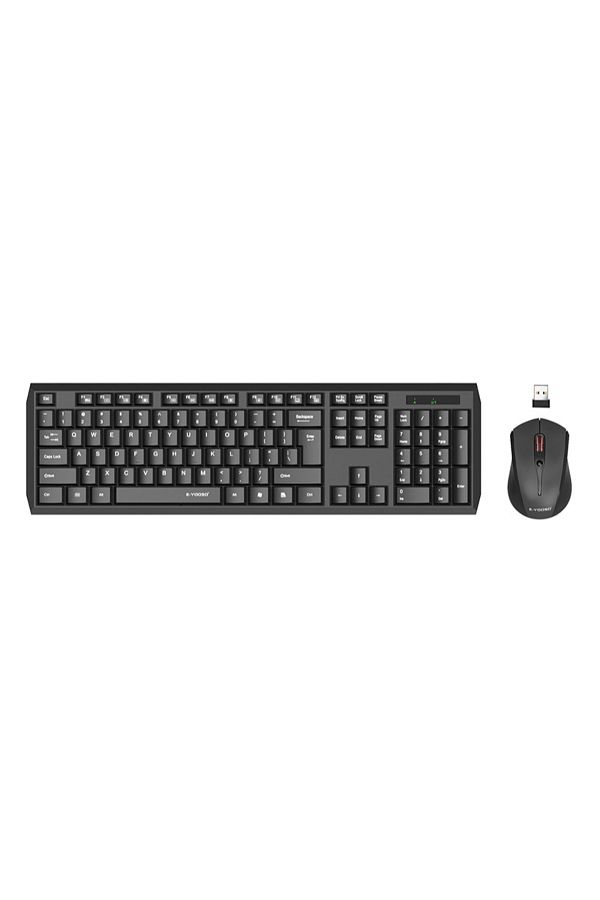 e-yooso-E-710 Bluetooth Wireless Keyboard and Mouse Set for Office Work 1