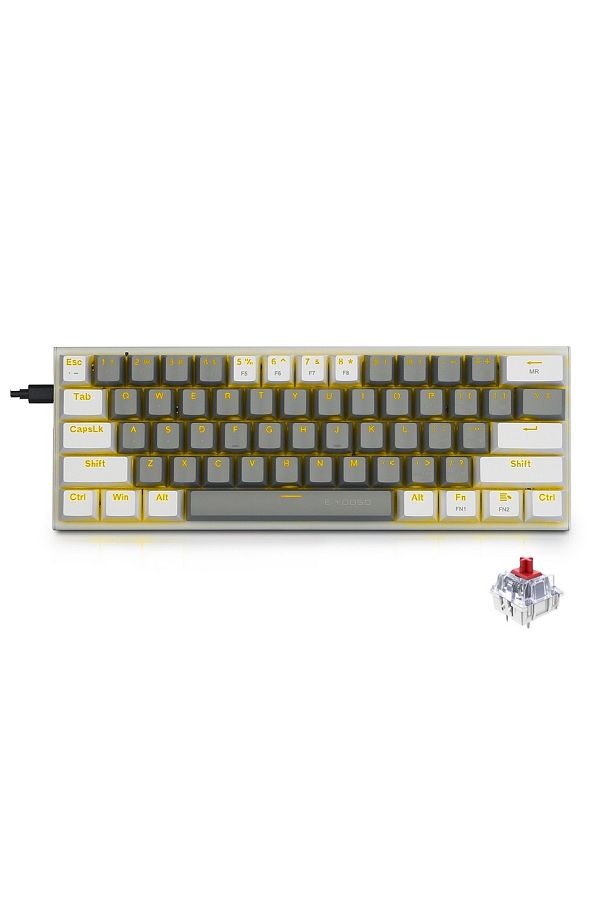 e-yooso-Z-11 60% Mechanical Gaming Keyboard,Red Switch 61 Keys Wired Compact Keyboard 1
