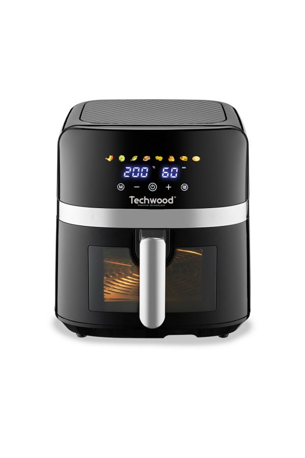 Techwood-Horkovzdušná fritéza TFR-806SHD, 8 l, 1700 W, 8 programů, až 200 °C 1