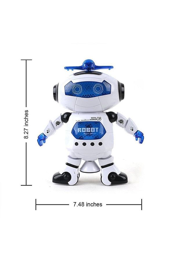 TORUTOYS-Dancing Robot 20 cm Toy with Propeller, Music, Sound and Lights 1