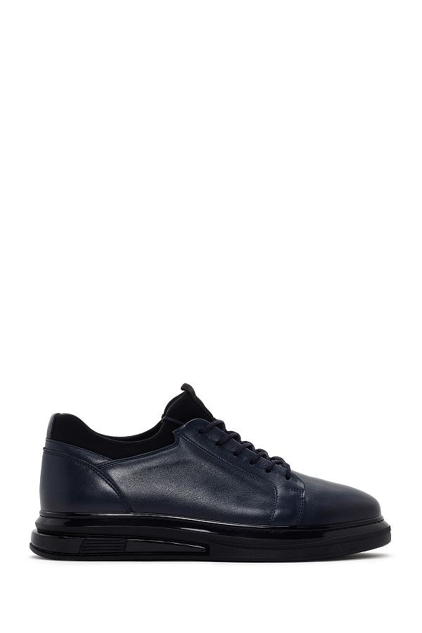 Derimod-Adidași din piele cu șireturi, albastru bleumarin, cu talpă groasă, 25SFD 674518 1
