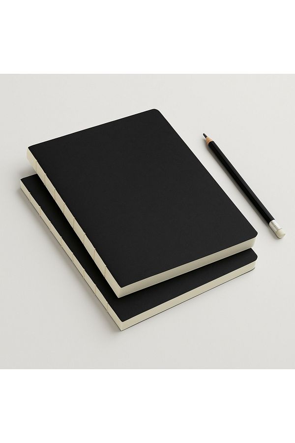 Fark Tanıtım-Special Design Black Cover A4 Enzo Unlined Notebook - 180 Degree Openable 1