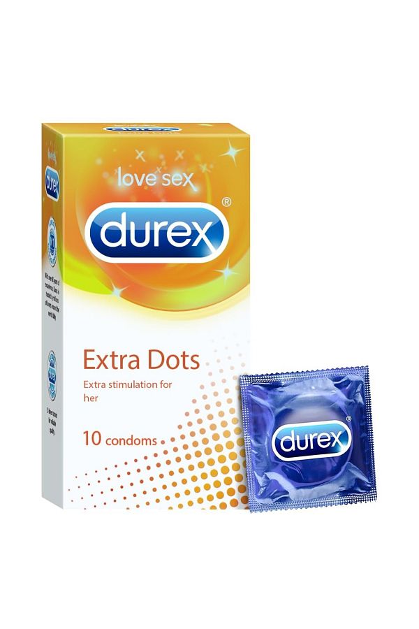 Durex-Condoms, Extra Dots - 10 Count 1