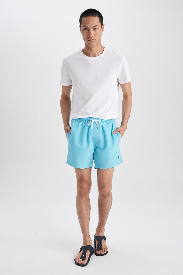DeFacto-Mesh Lined Short Length Swim Shorts N0131Az23Hs 1