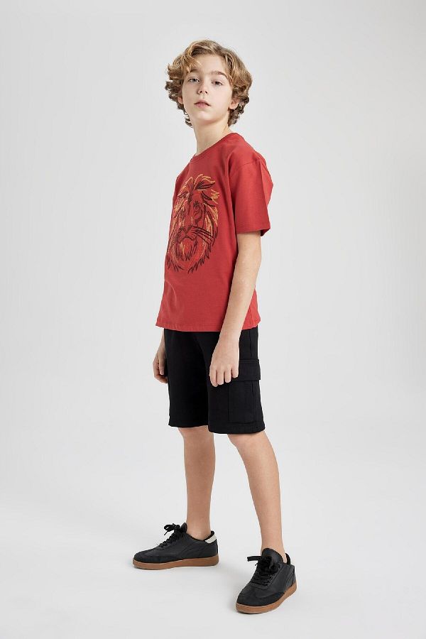 DeFacto-Cargo-Shorts mit Tasche für Jungen B5868a824hs 1