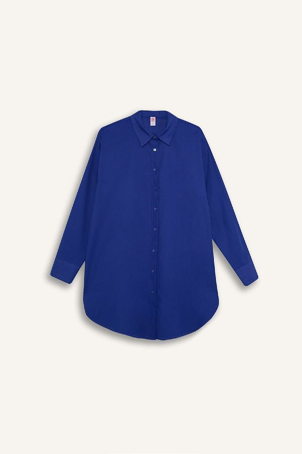 DeFacto-Regular Fit Cotton Beach Shirt-Fall in Love W8241Az24Sm 1