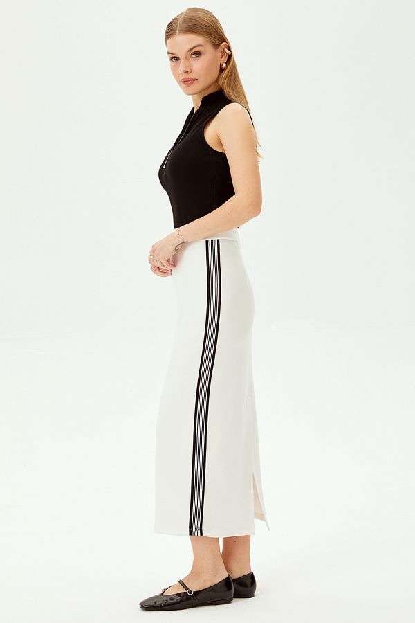 Allyco-Midi Regular Comfortable Fit Knitted Skirt 1