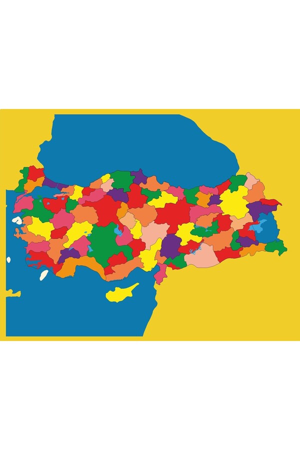 BALATOYZ Montessori Türkiye İller Haritası Kontrol Kartı