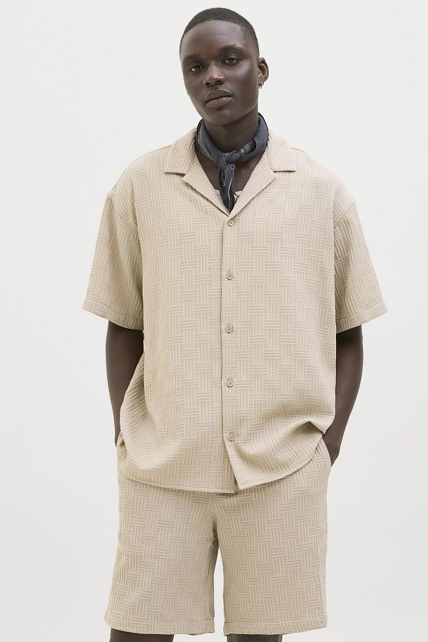 Jack & Jones-Jjematteo Resort Shirt Ss Sn 1