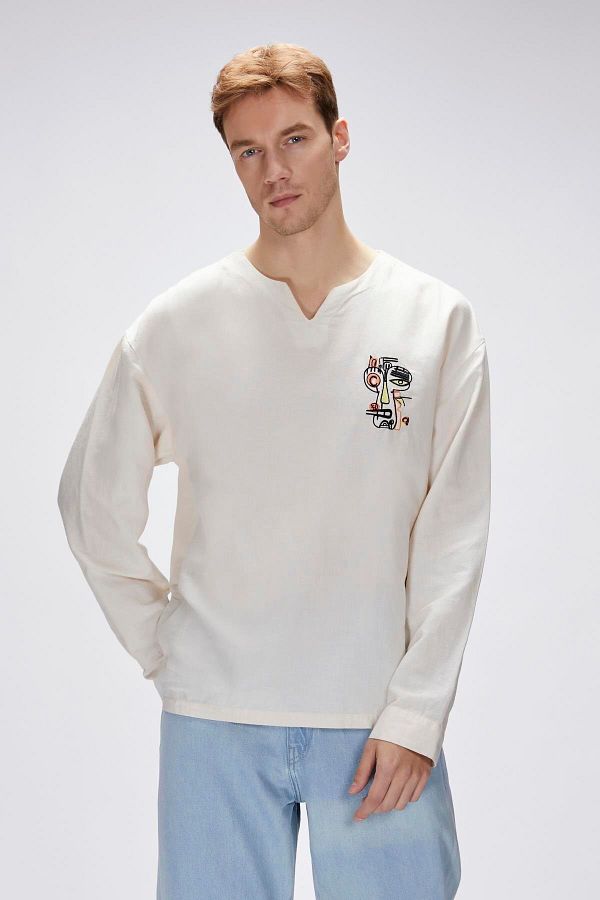 Bad Bear-Loyd Beige Men's Shirt 1