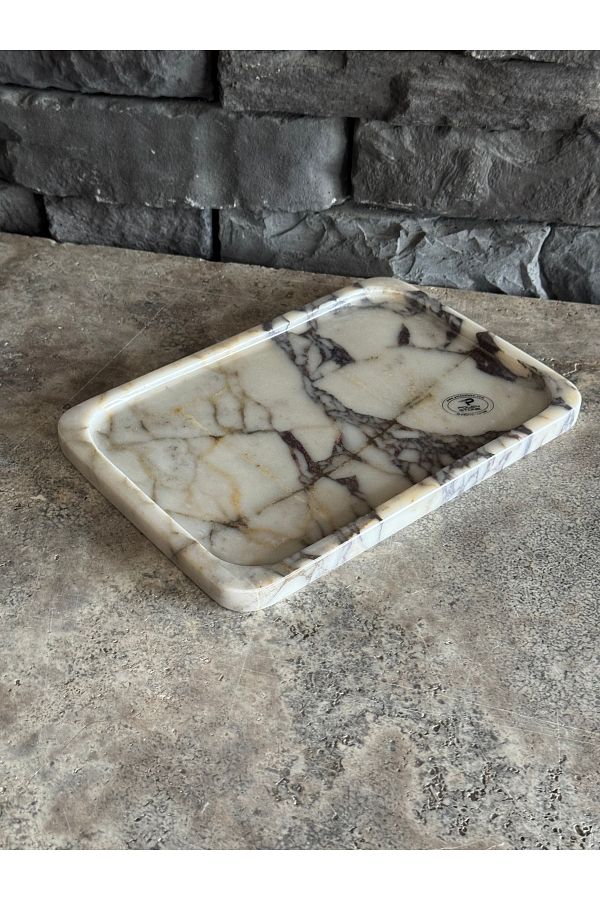 Polen Stone-: Calacatta Marble Tray - 30X20 cm 1
