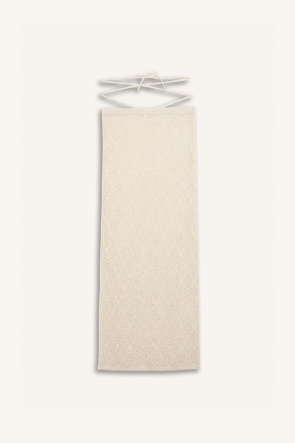 DeFacto-Strickwaren mit normaler Passform – durchbrochener Maxi-Strandrock, Modell „In Love“. 1