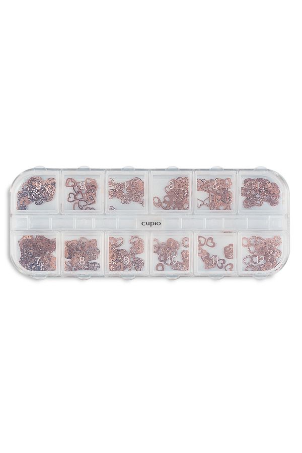 Cupio-Ornamente metalice unghii set 12 Darling 1