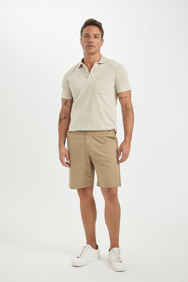 DeFacto-Šortky Gabardine Bermuda Regular Fit - C7684ax24sm 1