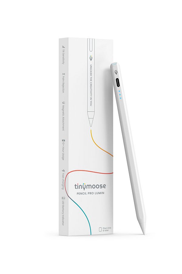 Tinymoose-Pencil Pro Lumin – 3 LED Battery Indicator, USB-C Charging, Palm Rejection - iPad 2018 and above 1