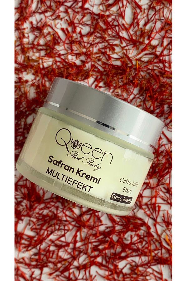 İnt Red Ruby Norway-Queen Anti-Wrinkle and Anti-Aging Regenerating Night Cream with Saffron 50ml 1
