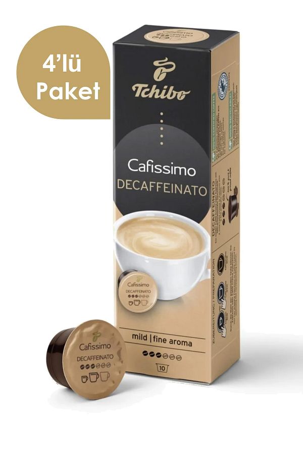 Tchibo-Cafissimo Capsule Caffe Crema Decaffeinato 4x10 Advantageous Package 1