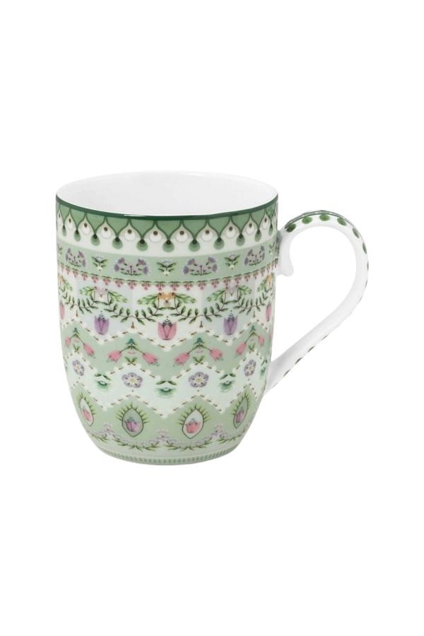 Pip Studio-Porcelain mug, Lily & Lotus collection, Light Green, 145 ml, Pip Studio 1