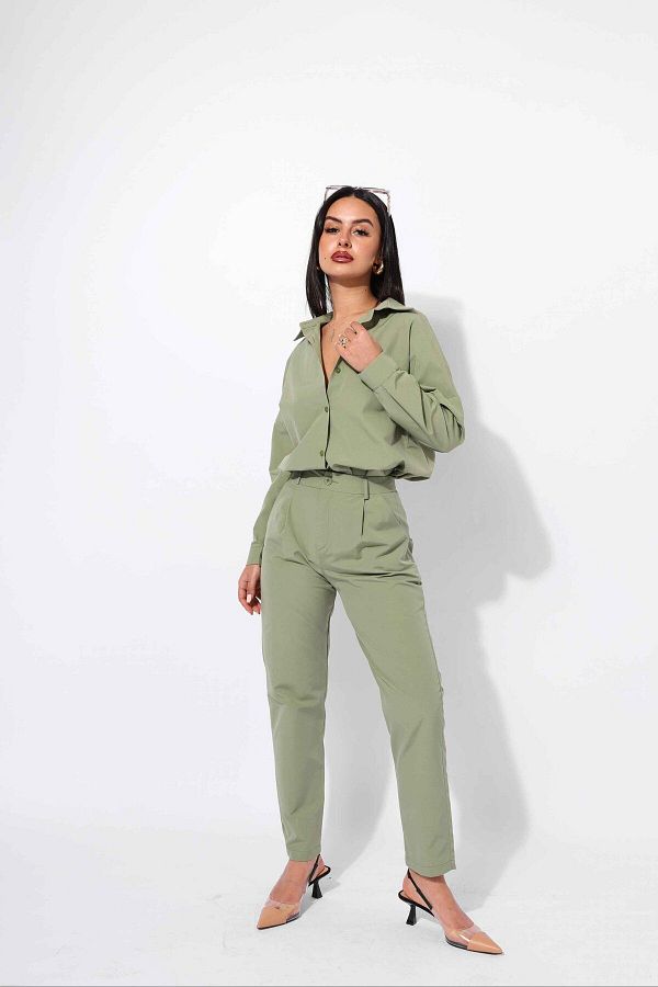 Reyon-KHAKI GREEN PANT 1