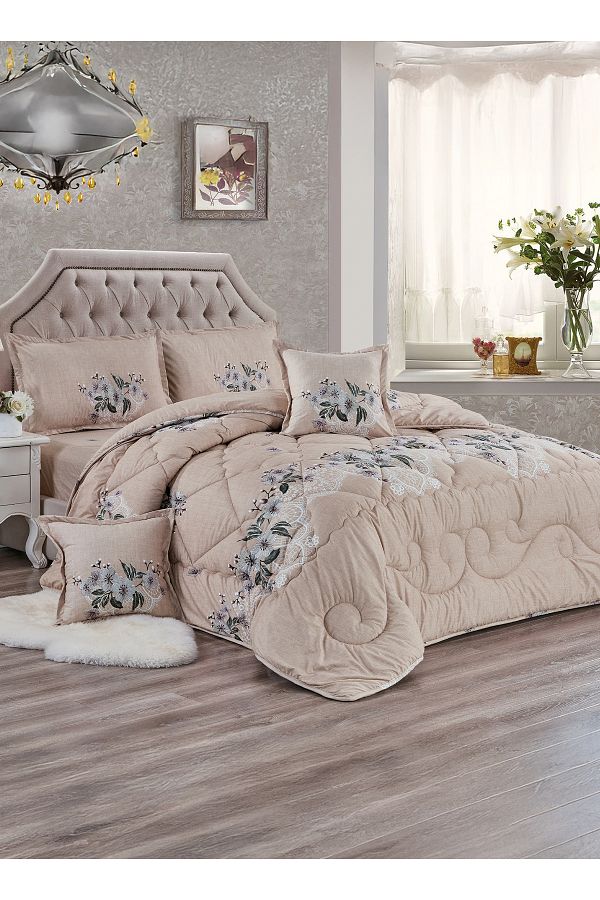 Generic-Comforter Set 4 Piece Single Size Elegant Bedspread Lightweight Comforter Suitable for All Seasons 1