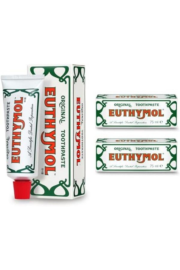 EUTHYMOL-Original Toothpaste 75 ml x 2, Fluoride Free 1