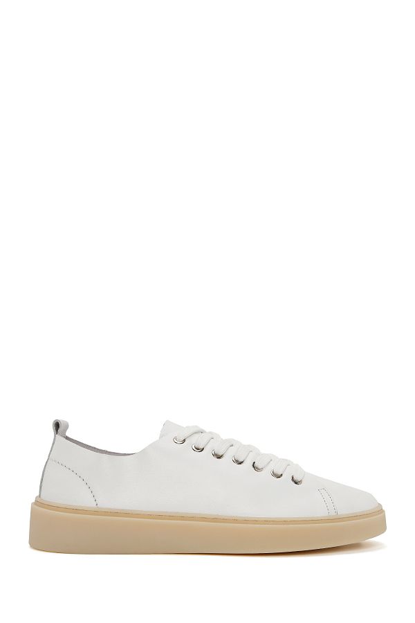 Derimod-Tenis alb din piele cu șireturi pentru bărbați 25SFD 707818 1