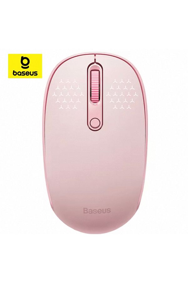 Baseus-Pink-BT and 2.4G Baseus Wireless Mouse Bluetooth 5.0 3.0 2.4G Mode Silent Click Button 1600 DPI Mice 1