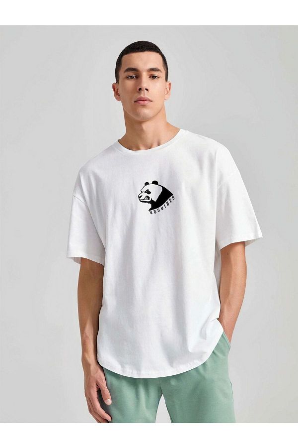 VBSVİBES-Μπλουζάκι Unisex Oversize Minimal Bear Printed 1