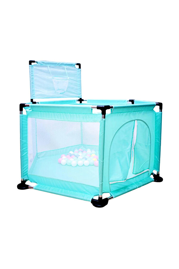 Baby Home Happy 2in1 Güvenli Bebek Ve Çocuk Oyun Alanı Oyun Parkı Oyun Matı Ve Topları