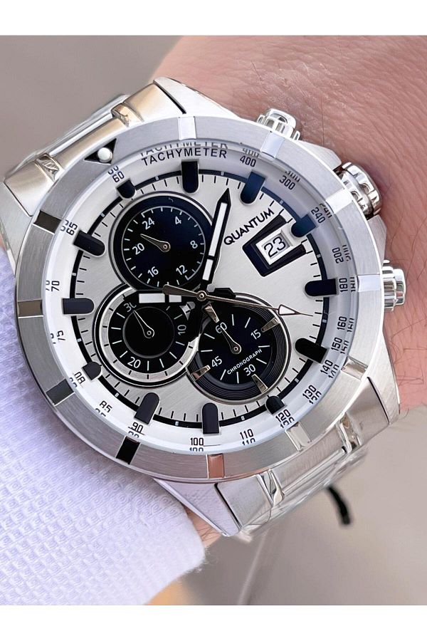 Quantum-Steel Cord Inner Dial Functions Active 10 Atm Men Wristwatch Eq.1067.330 1