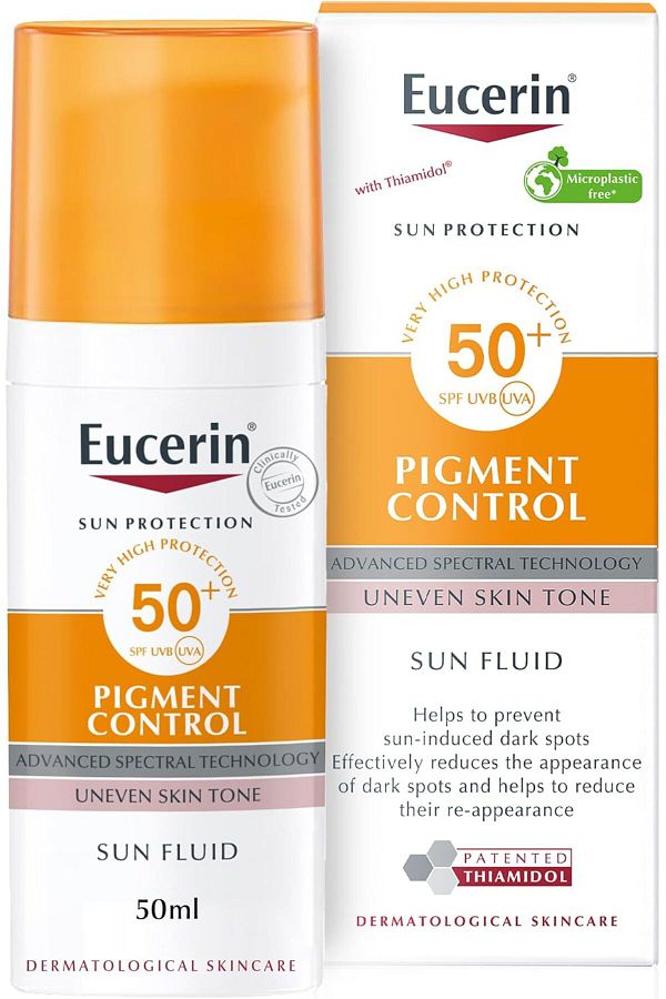 Eucerin-Eucerin Face Sunscreen Even Perfector Pigment Control Sun Fluid with Thiamidol, SPF50+ 1