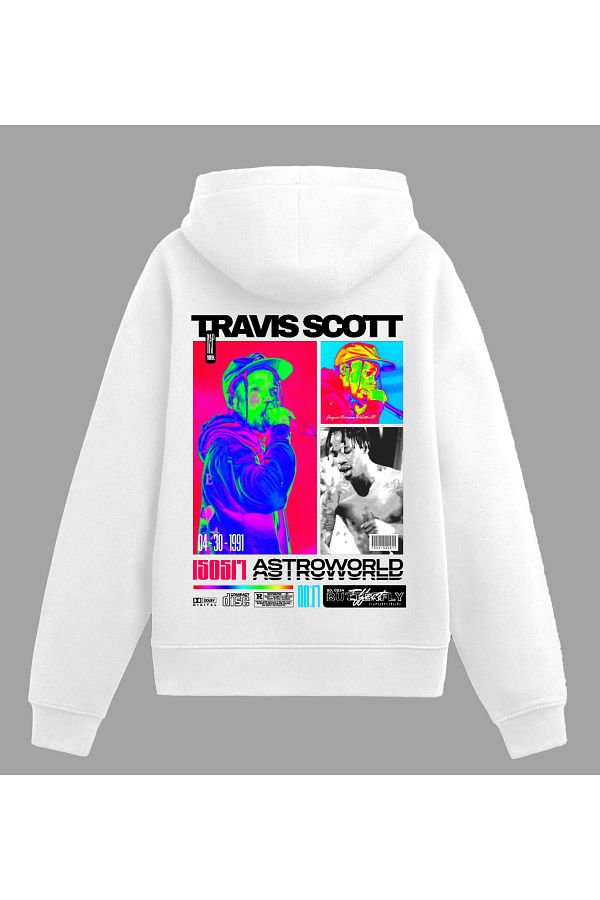 Edizen-Travis Scott Astroworld Premium Hoodie Unisex Oversize 100% Cotton White Hooded Sweatshirt 1