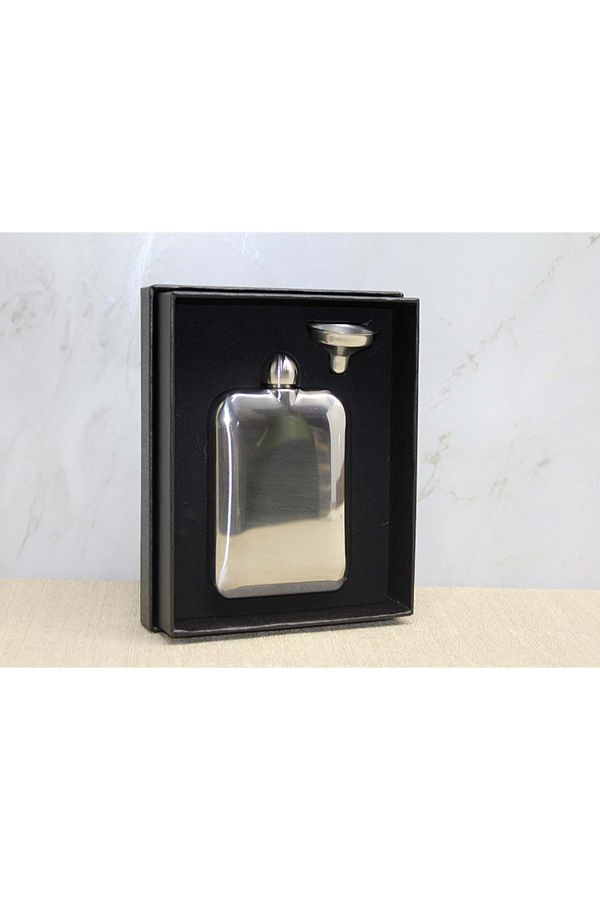 HEPBİMODA-Funnel Flask Set Silver Color Flask Set 1