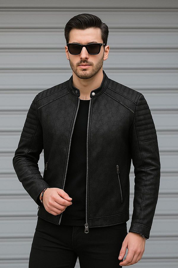 Delpino-Seasonal Men's Suede Jacket 1