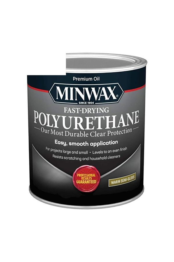 Minwax-صبغة خشب واقية من البولي يوريثين سريعة الجفاف شفافة 1 كوارت 1