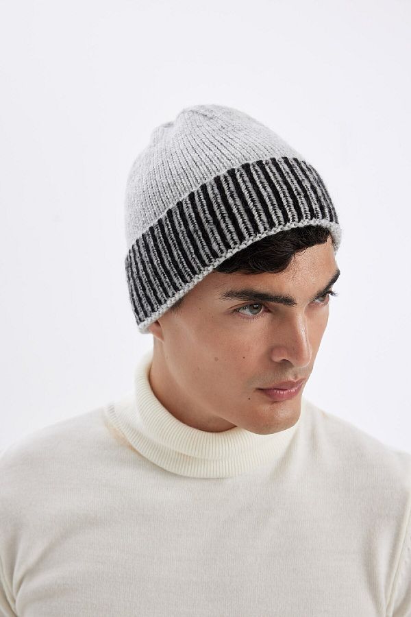 DeFacto-Ανδρικό Color Block Beret C7143AX24WN 1