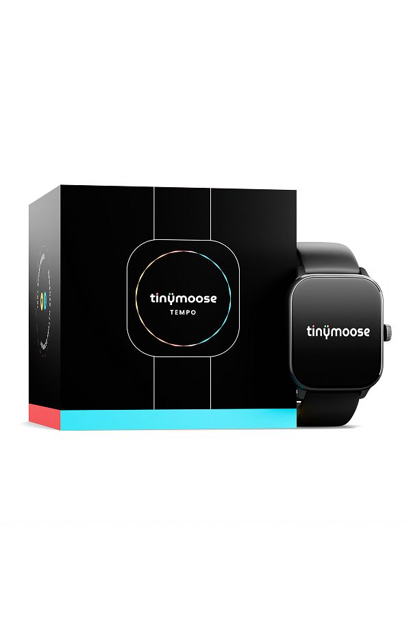 Tinymoose-Tempo Smartwatch – AMOLED, GPS, 100+ Sport Modes, Bluetooth Call, Heart Rate, SPO2, Waterproof 1