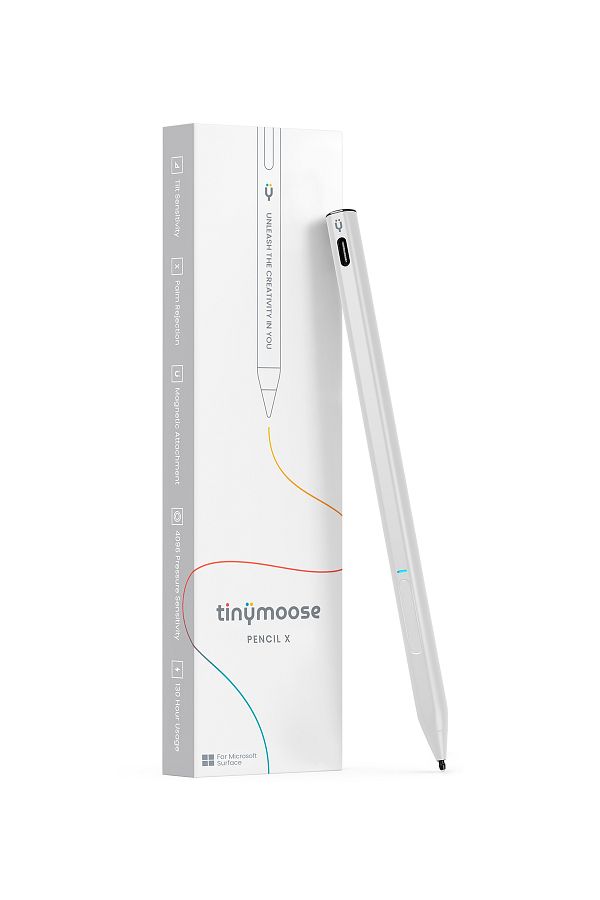 Tinymoose-Pencil X – Stylus for Surface Pro/Book/Laptop/Go with Pressure Sensitivity, Tilt & Palm Rejection 1